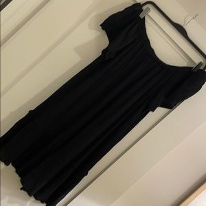 Off-the-shoulder Black Dress